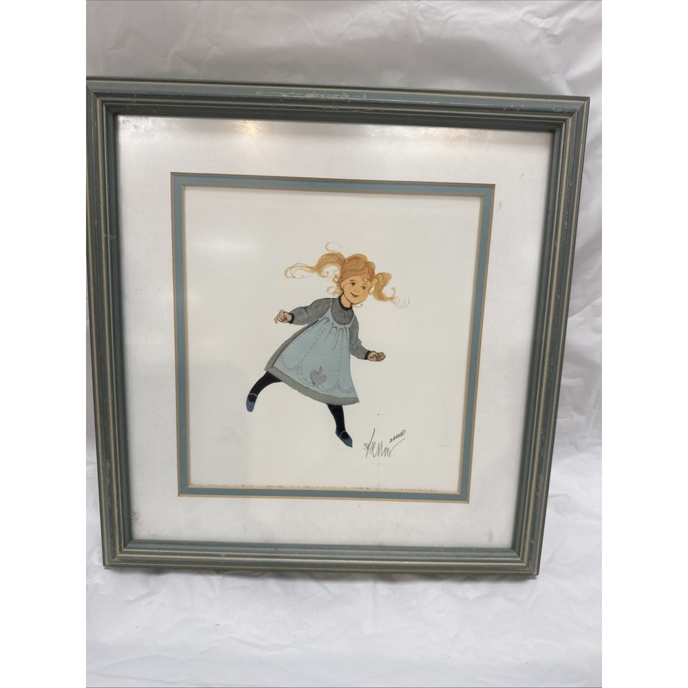 P. Buckley Moss McKenzie "Melissa's Dance" Print Framed Signed 2000 68/1000